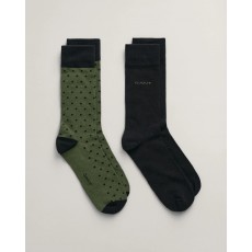 Gant Dot and Solid Socks 2-Pack