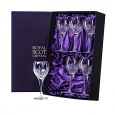 Royal Scot Highland Boxed Set 6 Large Wine Glasses New Shape