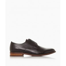 Dune Suffolks Leather Smart Gibson Shoes Black