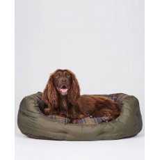Barbour Quilted Dog Bed 30in Olive