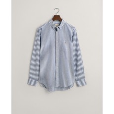 Gant Reg Cotton Linen Stripe Shirt