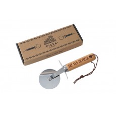 Say Yes To Pizza Wooden Pizza Cutter