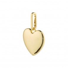 Pilgrim Charm Recycled Maxi Heart Pendant Gold-Plated