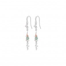 Cloud Recycled Earrings MultiColoured/Silver Plated