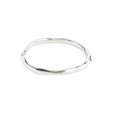 Pilgrim Light Recycled Bangle Silver-Plated