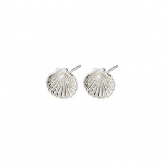 Opal Recycled Seashell Earrings Silver-Plated