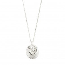 Pilgrim Sea Recycled Necklace Silver-Plated