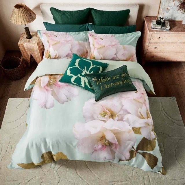 Ted Baker Gardenia Floral Mint Bedding