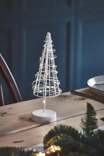 Table Wire Tree White
