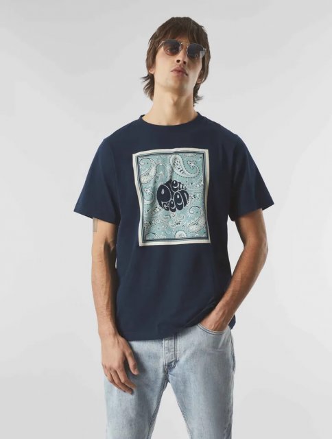 Pretty Green Eclipse Paisley Graphic T-Shirt