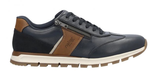 Rieker Zipped Leather Trainer