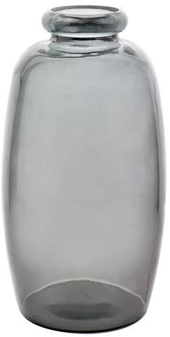 Grey Recycled Glass Vase