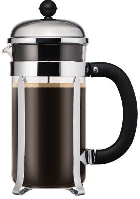 Chambord Coffee Press W/Sanroprene Handle 8Cup 1L-Black