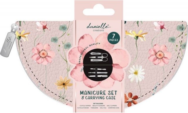Danielle Painted Floral Manicure Set