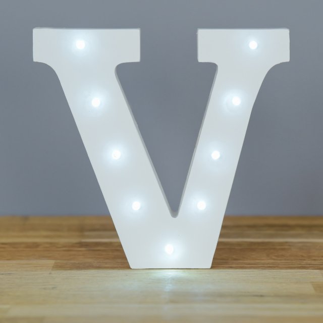 Light Up Letter V