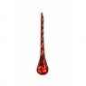 GLASS MERCURY DROPLET RED 17CM