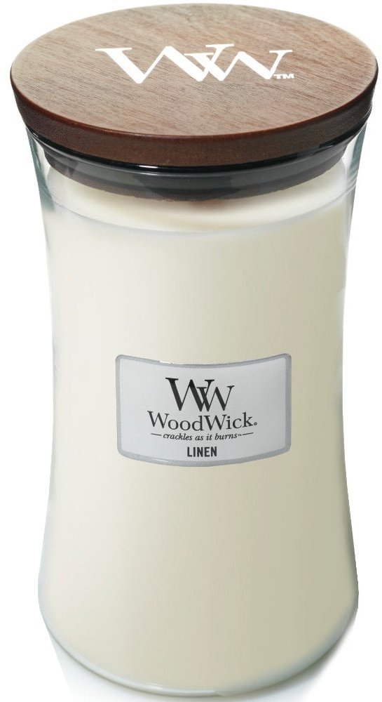 Woodwick Linen Large Hourglass Candle Candles Barbours