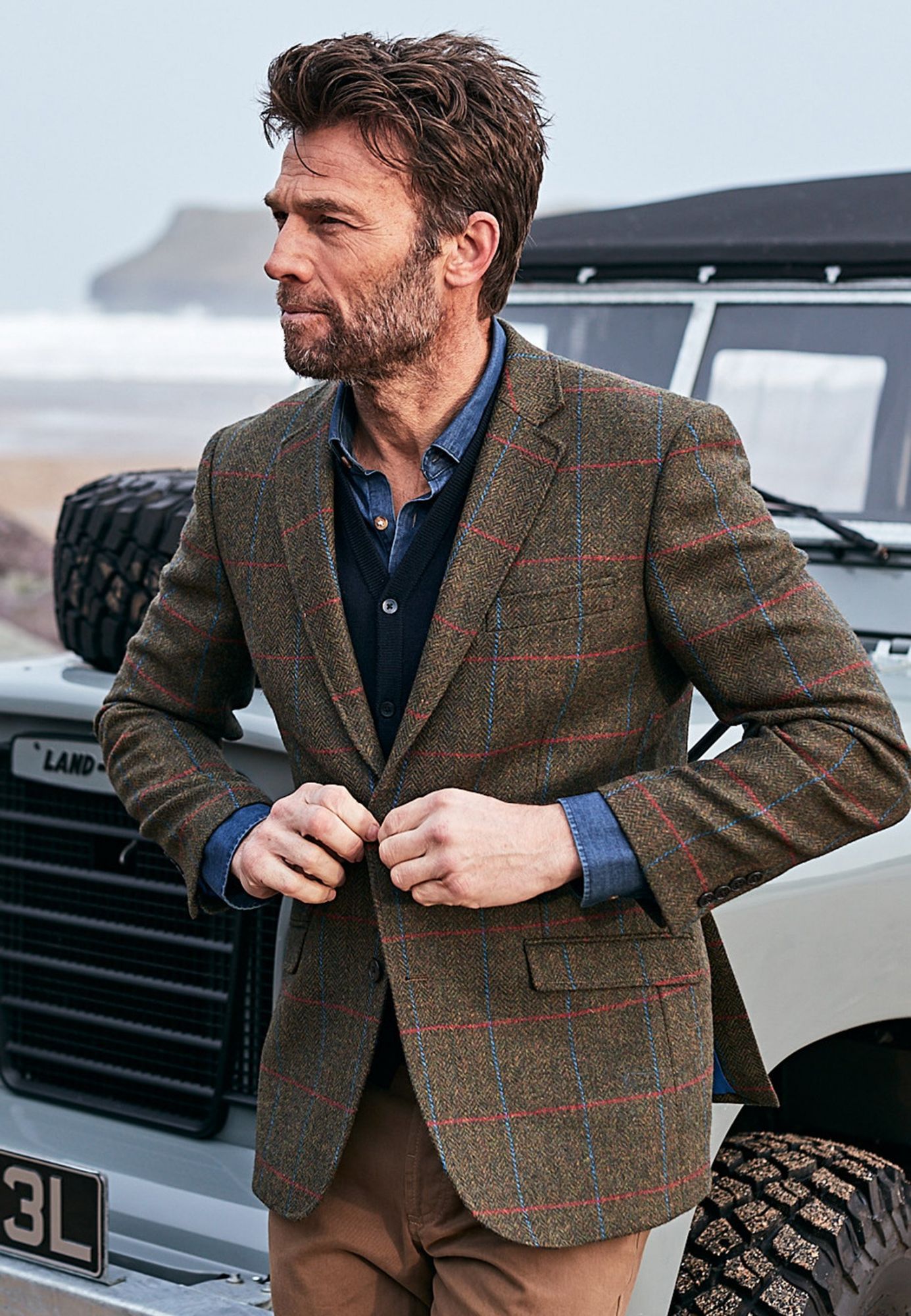 Brook Taverner Hitchcock Olive Check Jacket - Jackets - Barbours