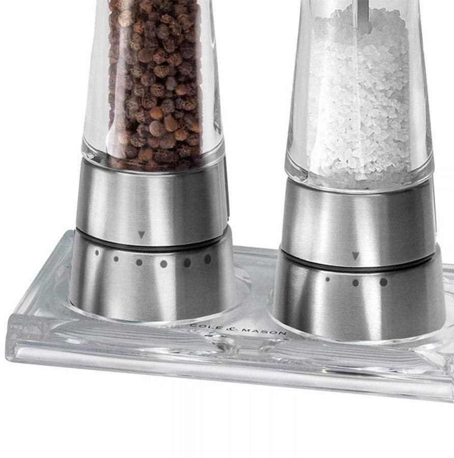 Cole & Mason Acrylic Mill Tray Salt & Pepper Barbours