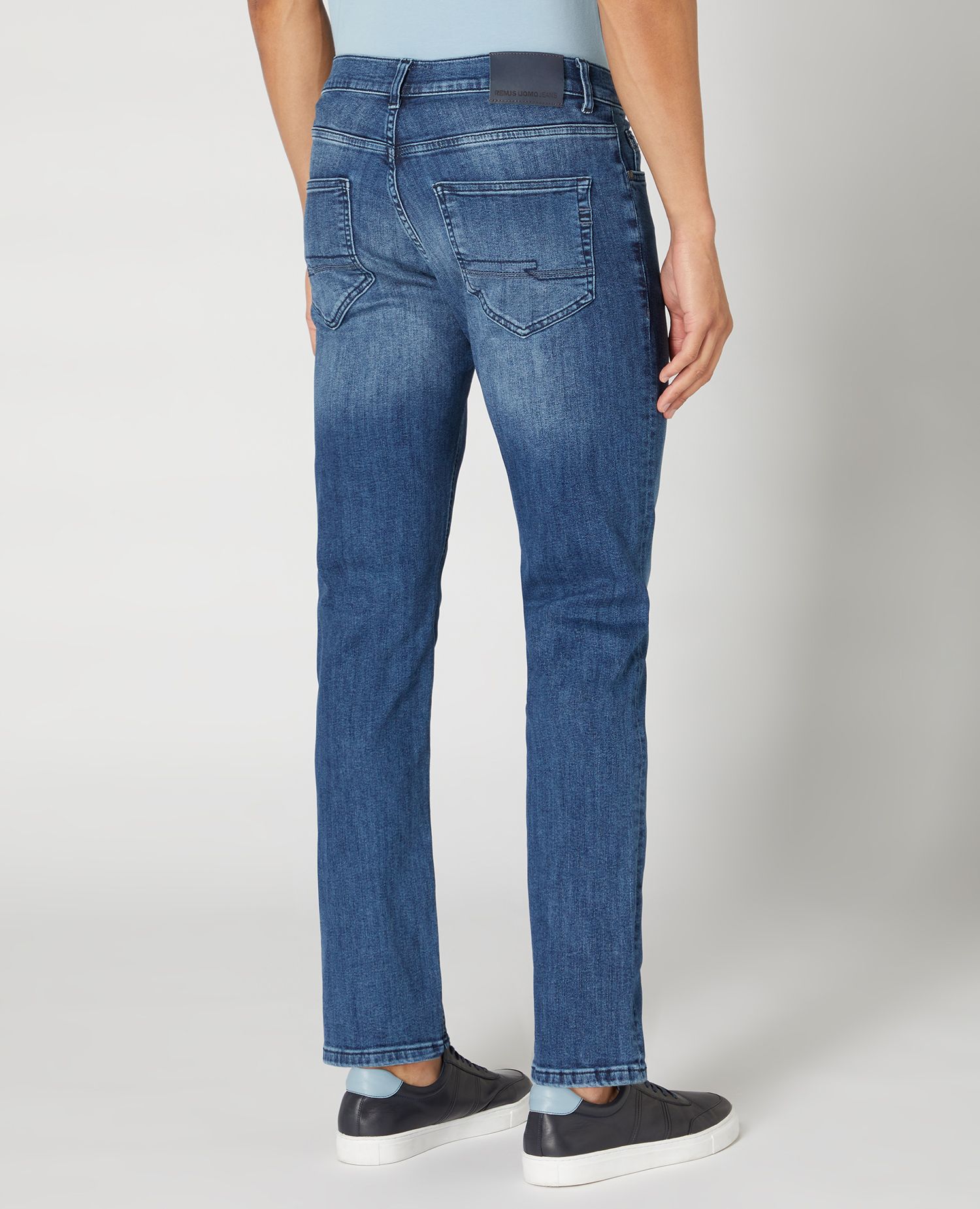 Springfield Jeans Eco-Wash, Medium_Blu, 40 Uomo