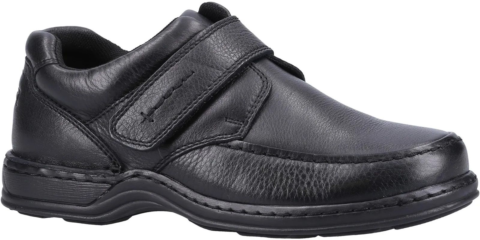 Hush Puppies Roman Velcro Black - Casual - Barbours