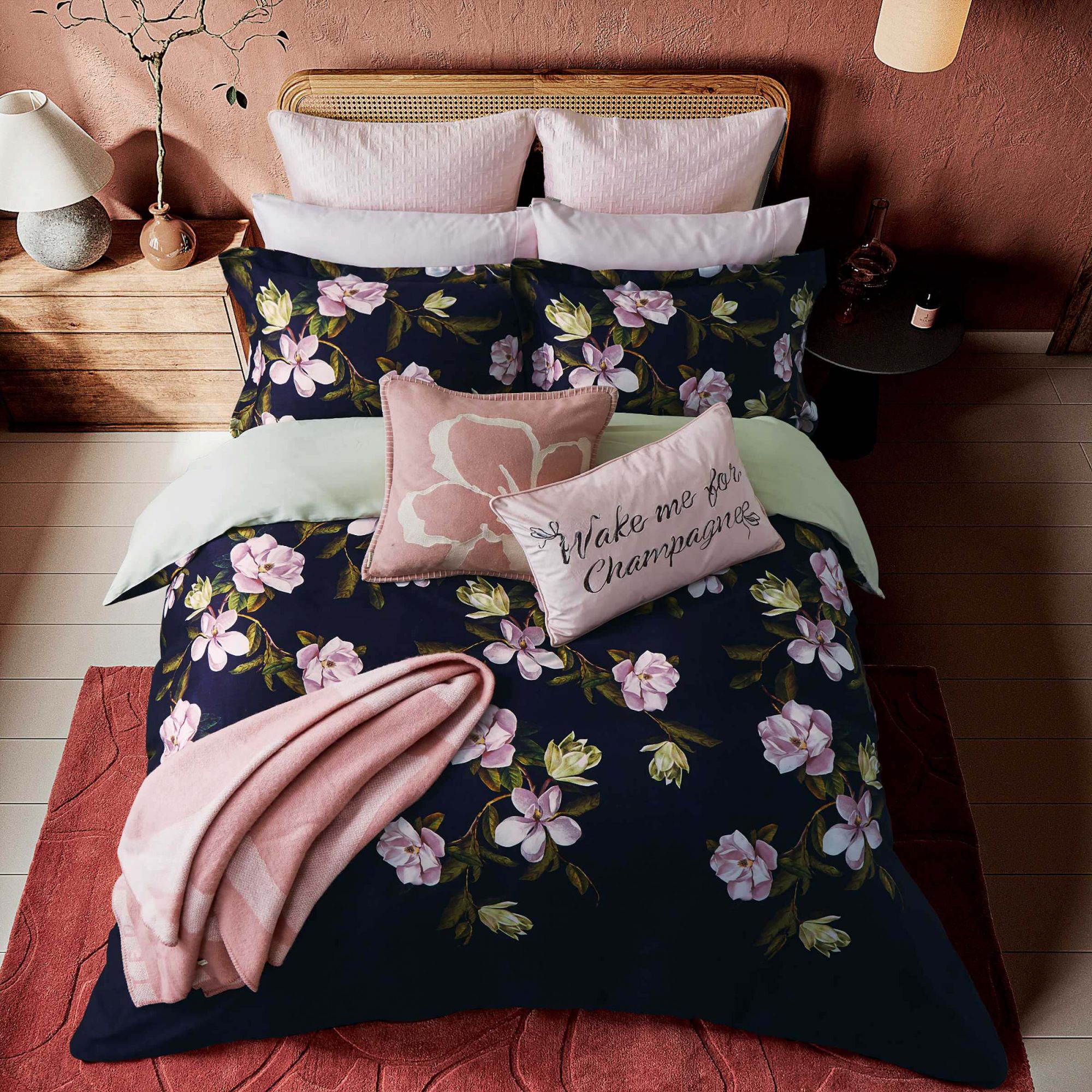 Ted Baker Opal Floral Navy Bedding Duvet Sets Barbours