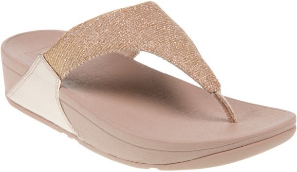 FitFlop LULU Adjustable Shimmerlux Sandal Pewter