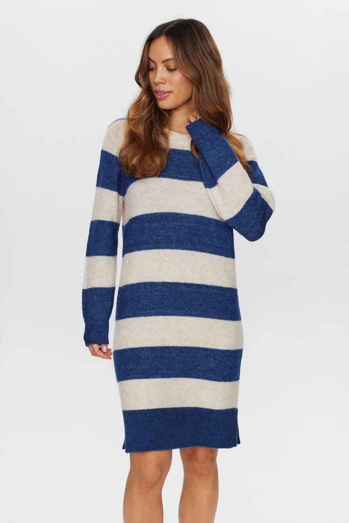 Numph Nuriette Big Stripe Dress Dresses Barbours