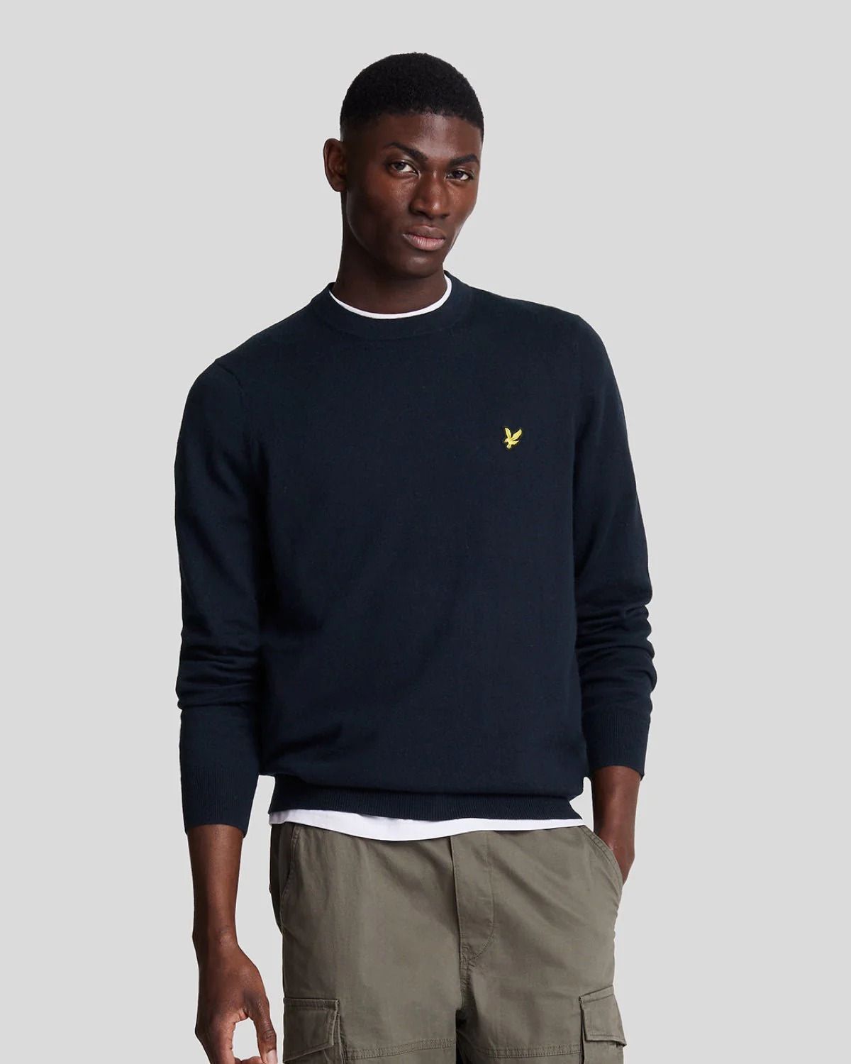 Lyle & Scott Shoulder Detail Crew Neck Knit Jumper - Maglie Uomo - Foto 3