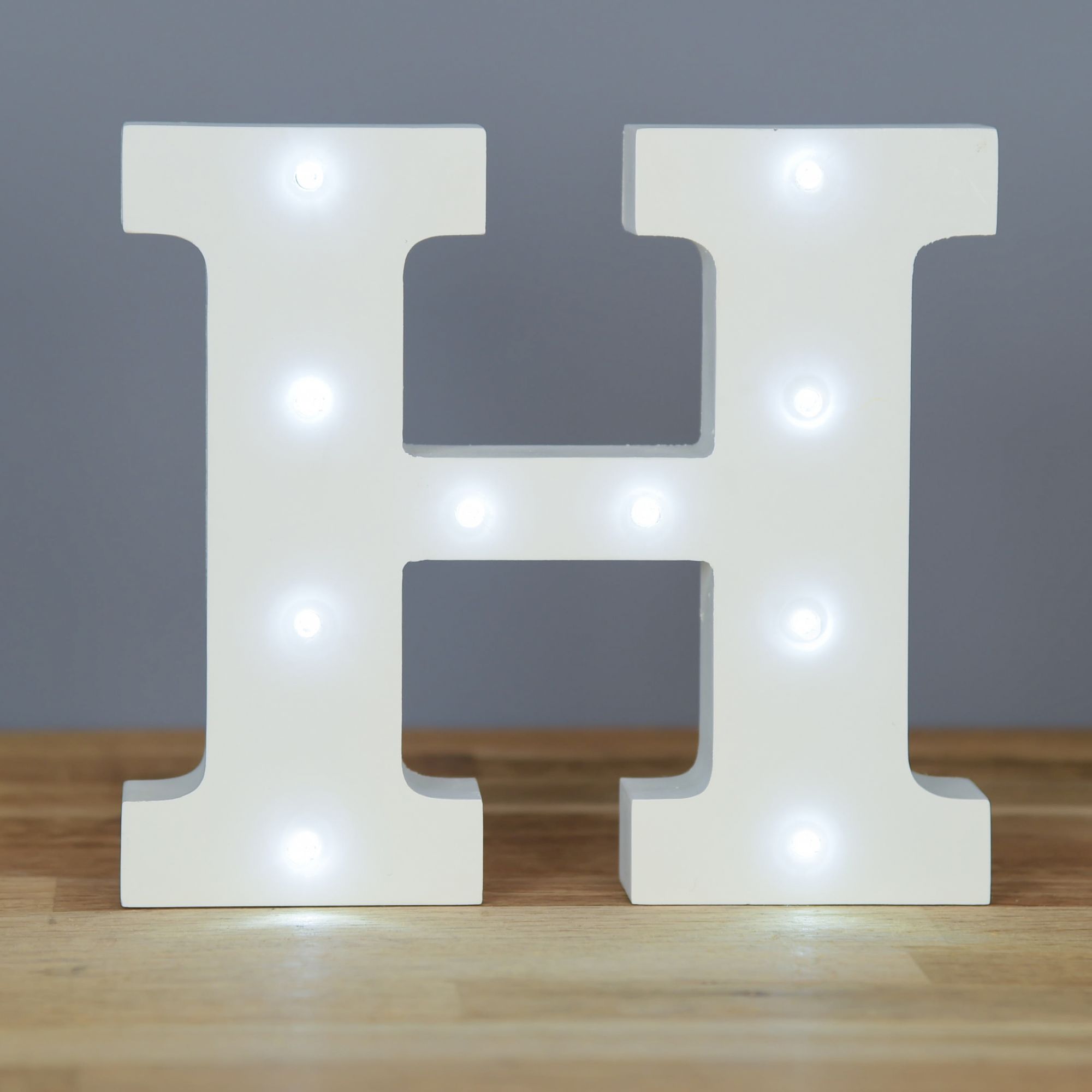 Light Up Letter H - Home Decor - Barbours