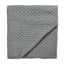 Sanderson Chiswick Grove Knitted throw 140 x 200 Silver