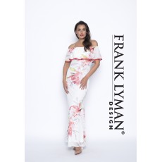 Frank Lyman Dress Offwhite/Coral