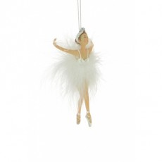 Feather Ballet Dancer White