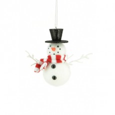 Snowman Decoration White