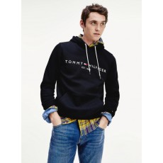 Tommy Core Logo Hoody Jet Black