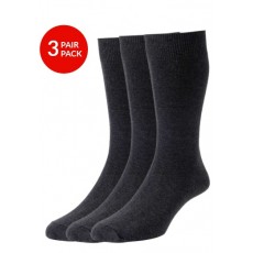 Classic Plain Knit 3Pair Pack Charcoal/Charcoal/Charcoal