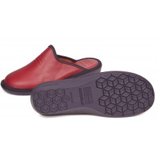 Nordika Dublin Leather Red Slippers