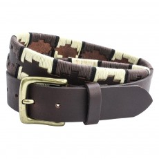 Leather Guatamalen Style Belt Brown L