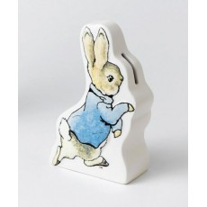 Beatrix Pottery Peter Rabbit Running Moneybank