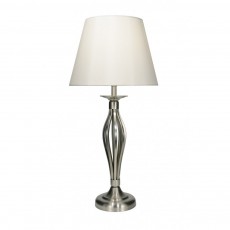 Bybliss Table Lamp Satin Chrome