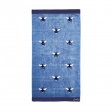 Joules Pale Blue Botanical Bee Towel