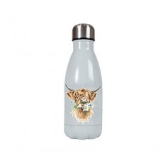 Wrendale Small Water Bottle-Cow