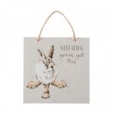 Wrendale Wooden Plaque-Hare