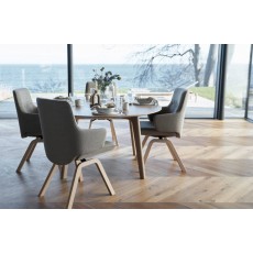 Stressless Bordeaux Round Dining Table + 4 Chairs