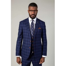 Marc Darcy Chigwell Suiting Blue Check