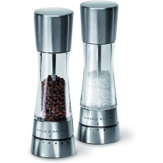 Cole & Mason Derwent GS Clear Stainless Steel Salt & Pepper Mill Set