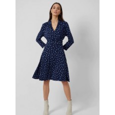 French Connection Bhelle Meadow Jersey V- Neck Dress