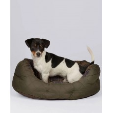 Barbour Quilted Dog Bed 24in Olive