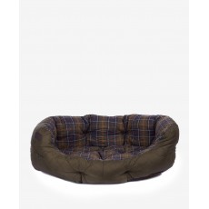 Barbour Quilted Dog Bed 35in Olive