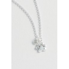 Paw Necklace - Silver Plated